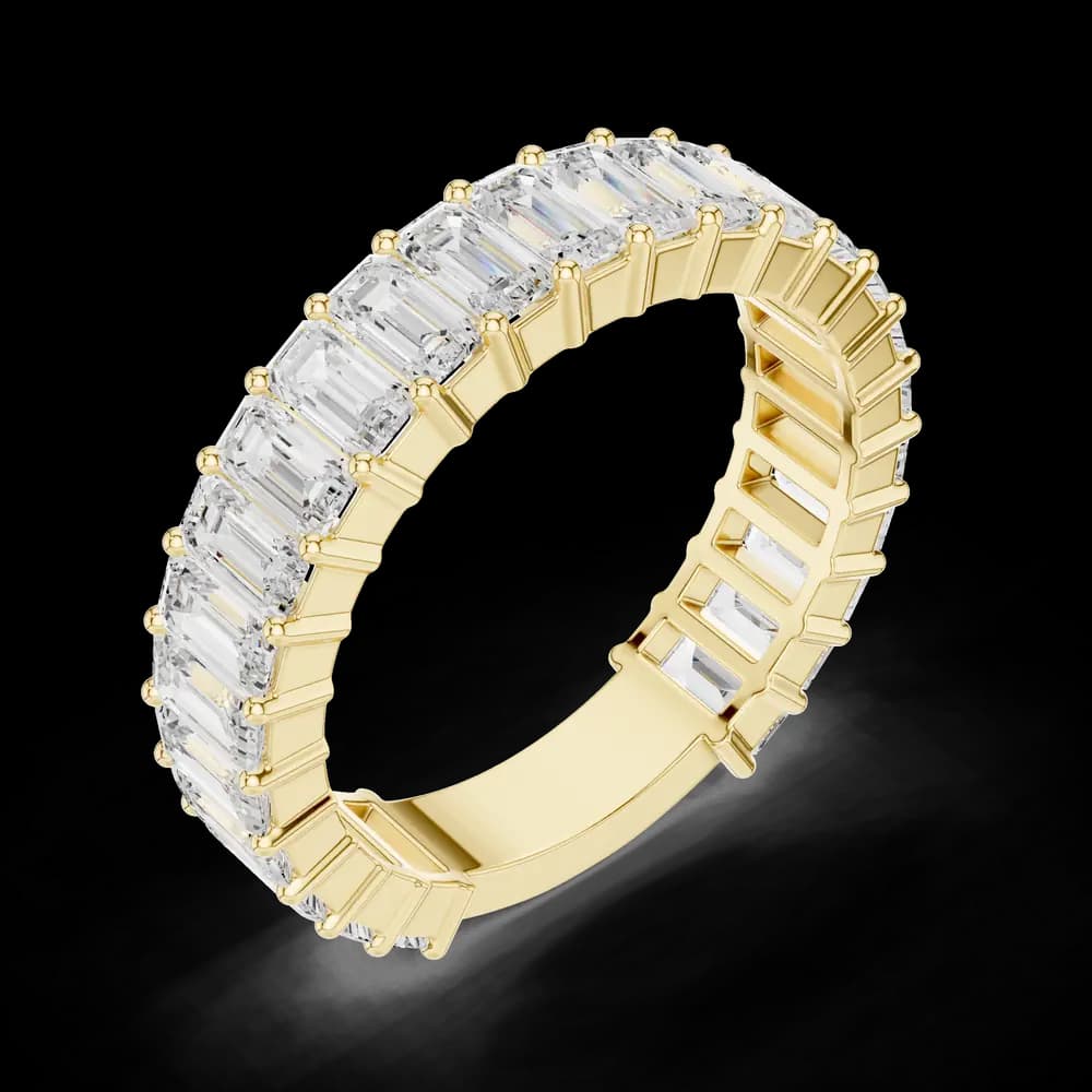 Emerald Cut Eternity Band - Image 5 Emerald Cut Eternity Band, view 5 of 6