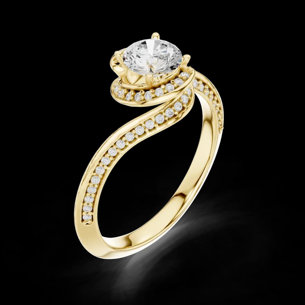 Calm Haven Lab grown diamond Rings design - Image 5 Calm Haven Lab grown diamond Rings design, view 5 of 6