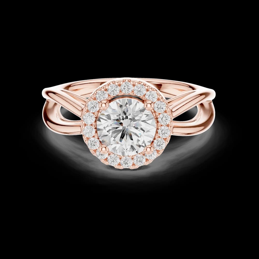 Calypso Criss Cross Pave Lab Grown Diamond Ring - Image 1 Calypso Criss Cross Pave Lab Grown Diamond Ring, view 1 of 6