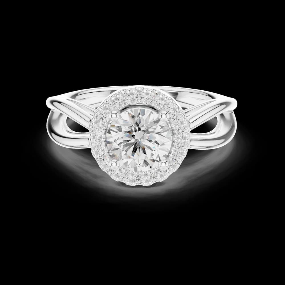 Calypso Criss Cross Pave Lab Grown Diamond Ring - Image 2 Calypso Criss Cross Pave Lab Grown Diamond Ring, view 2 of 6