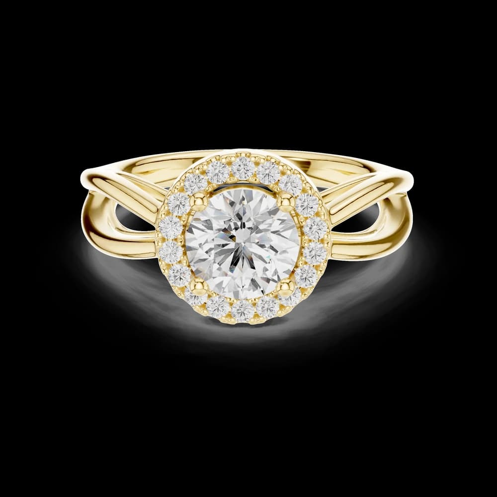 Calypso Criss Cross Pave Lab Grown Diamond Ring - Image 3 Calypso Criss Cross Pave Lab Grown Diamond Ring, view 3 of 6