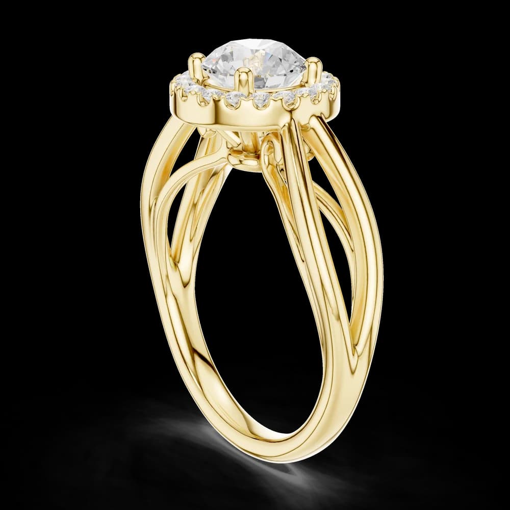 Calypso Criss Cross Pave Lab Grown Diamond Ring - Image 4 Calypso Criss Cross Pave Lab Grown Diamond Ring, view 4 of 6