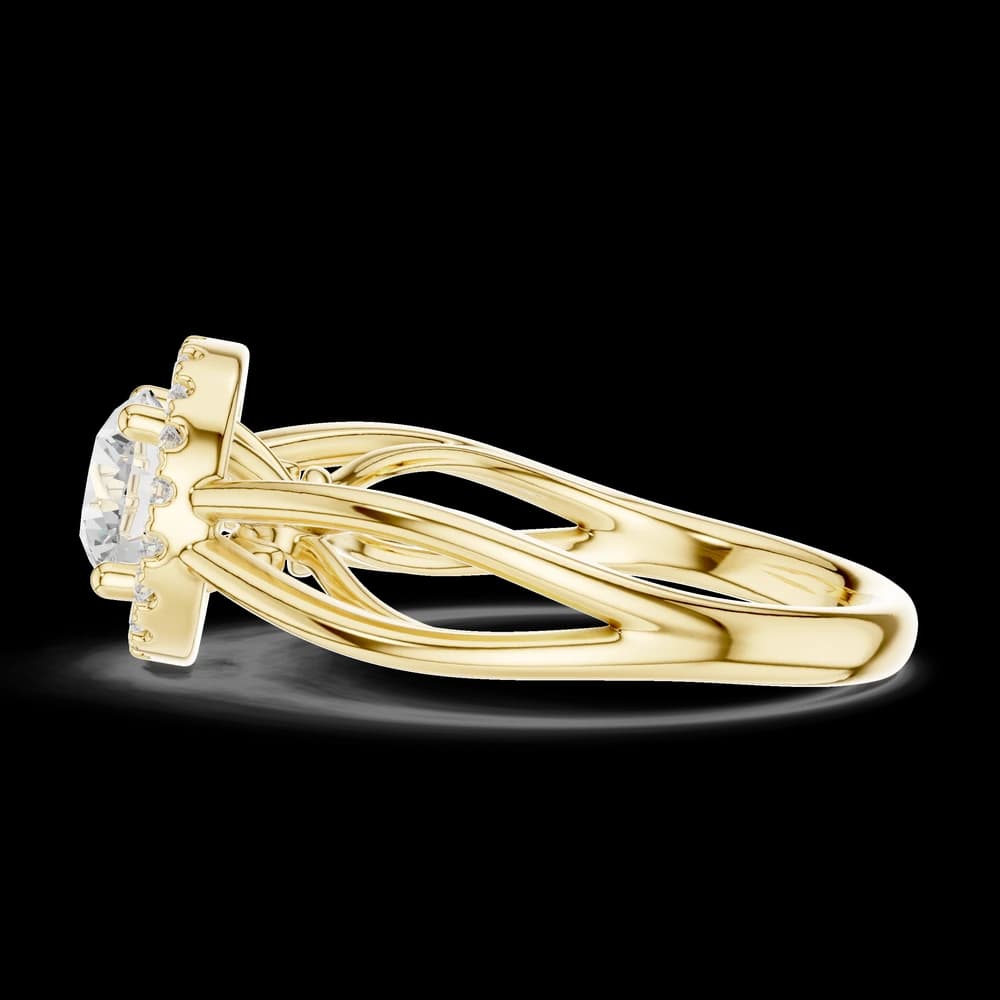 Calypso Criss Cross Pave Lab Grown Diamond Ring - Image 6 Calypso Criss Cross Pave Lab Grown Diamond Ring, view 6 of 6