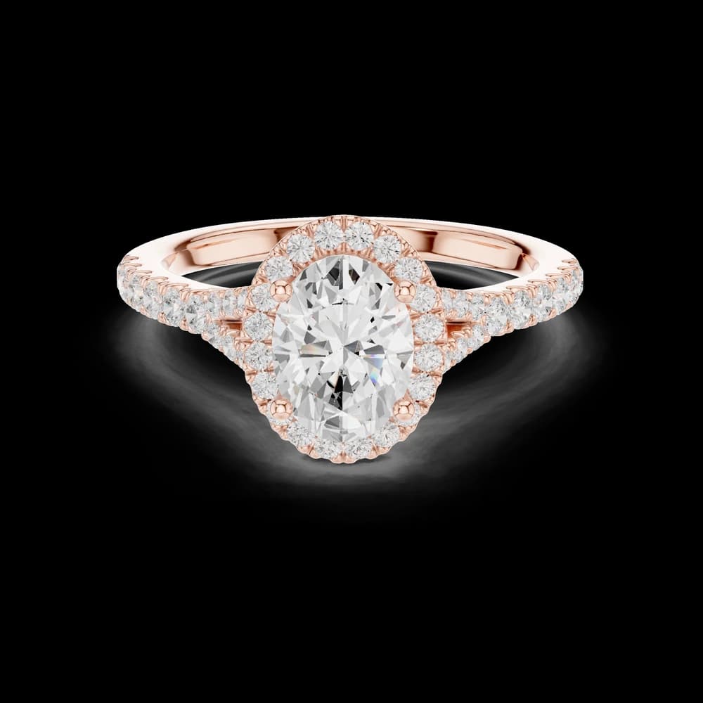 Captivating 1 ct Oval Lab Grown Diamond Ring - Image 1 Captivating 1 ct Oval Lab Grown Diamond Ring, view 1 of 7