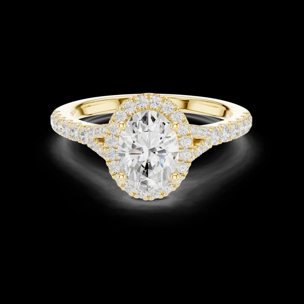 Captivating 1 ct Oval Lab Grown Diamond Ring - Image 4 Captivating 1 ct Oval Lab Grown Diamond Ring, view 4 of 7