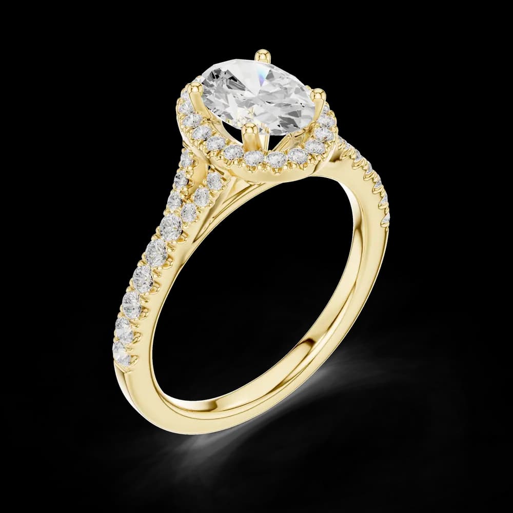 Captivating 1 ct Oval Lab Grown Diamond Ring - Image 6 Captivating 1 ct Oval Lab Grown Diamond Ring, view 6 of 7