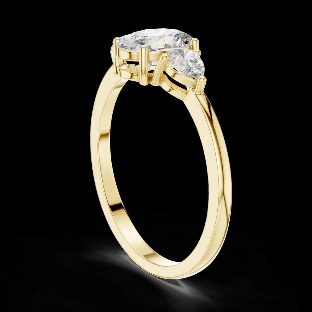 Captivating Oval & Pear Diamond Lab Grown Diamond Ring - Image 4 Captivating Oval & Pear Diamond Lab Grown Diamond Ring, view 4 of 6