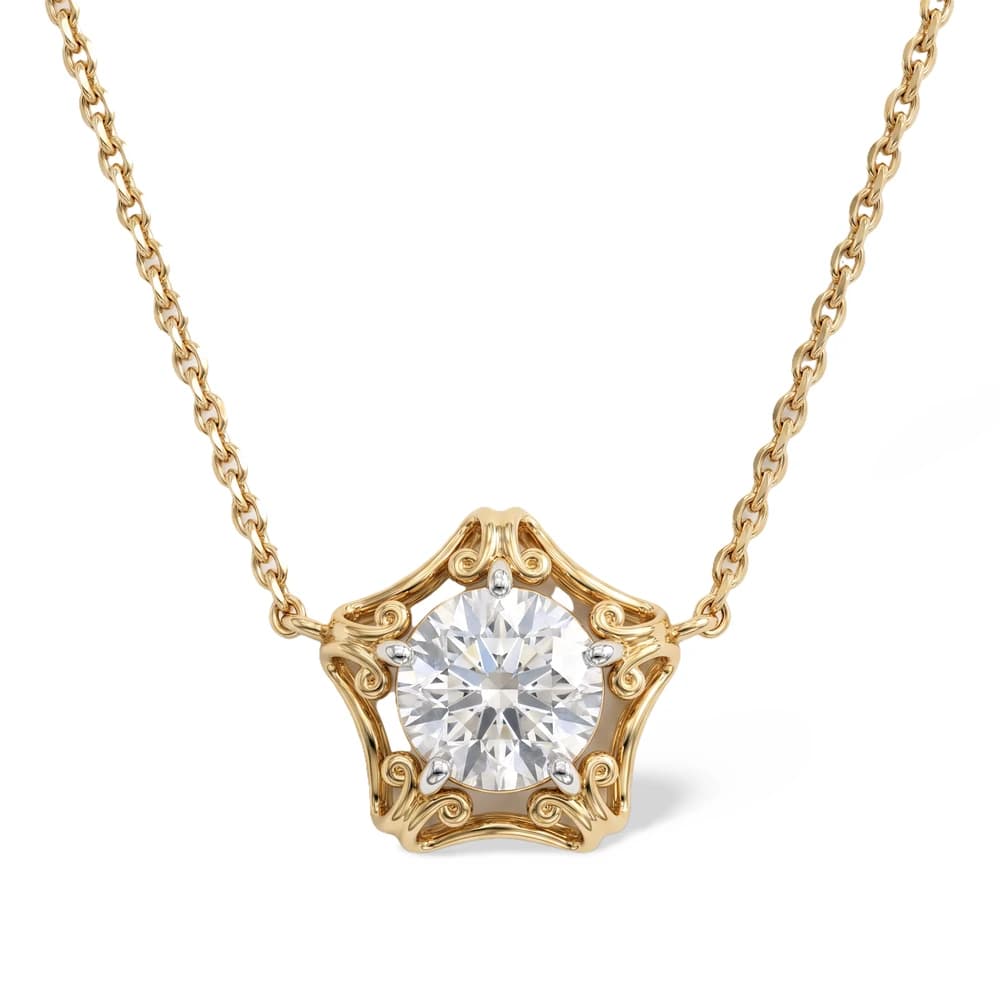 Captivating Star Shaped Diamond Pendant - Image 1 Captivating Star Shaped Diamond Pendant, view 1 of 3