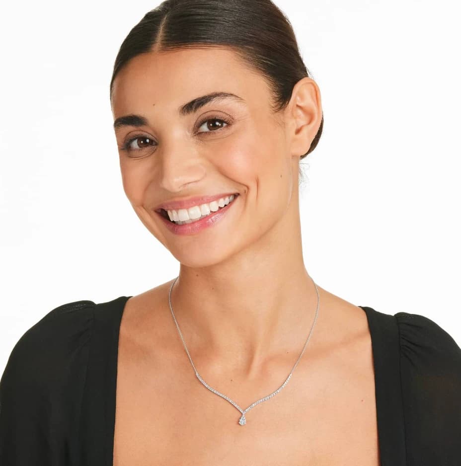 Cascade Lab Grown Diamond Tennis Necklace Elite - Image 2 Cascade Lab Grown Diamond Tennis Necklace Elite, view 2 of 4