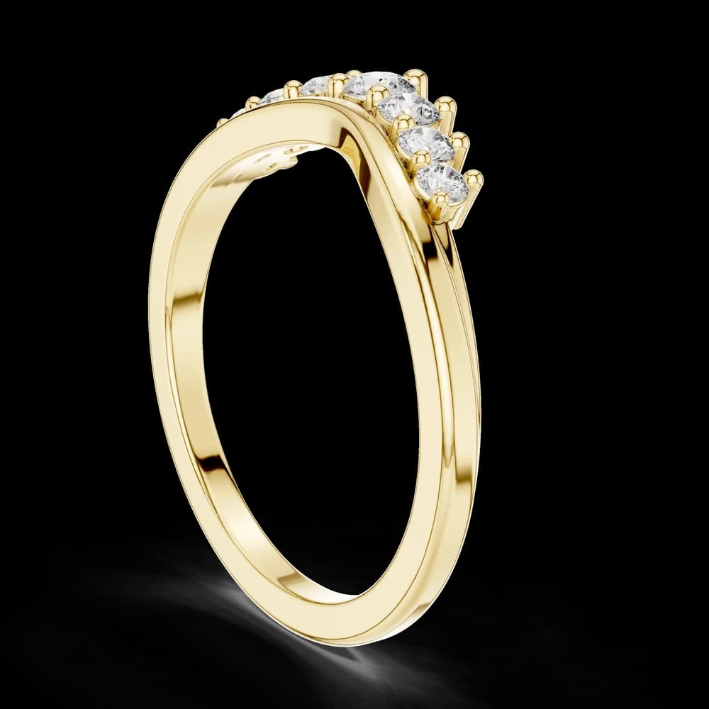 Cascade Drop lab grown diamond ring - Image 4 Cascade Drop lab grown diamond ring, view 4 of 6