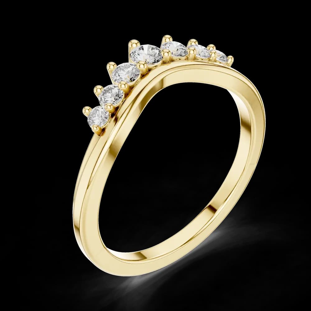 Cascade Drop lab grown diamond ring - Image 5 Cascade Drop lab grown diamond ring, view 5 of 6