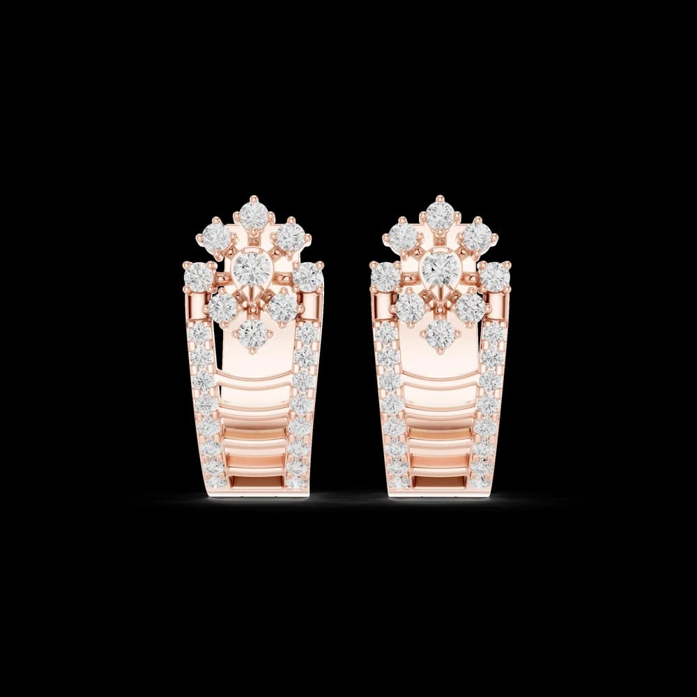 Cascade Drop Lab Grown Diamond Earrings - Image 1 Cascade Drop Lab Grown Diamond Earrings, view 1 of 6