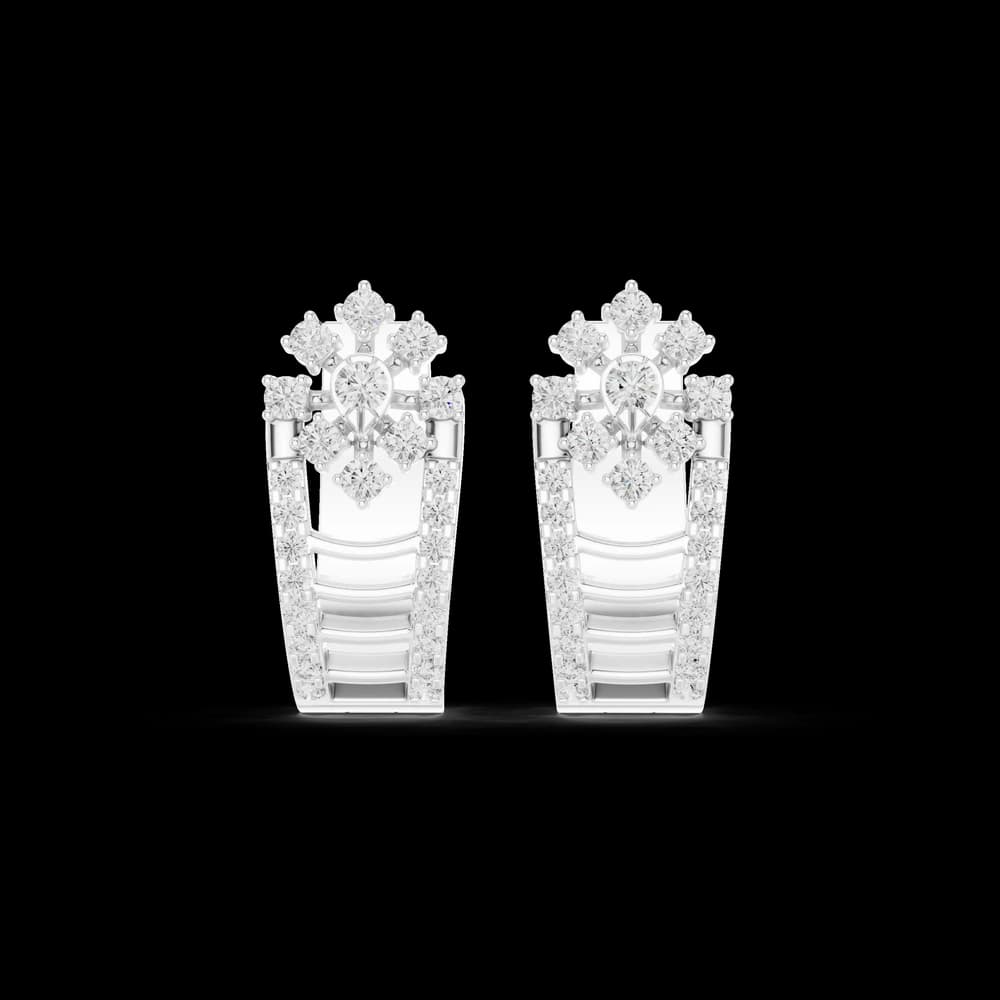 Cascade Drop Lab Grown Diamond Earrings - Image 2 Cascade Drop Lab Grown Diamond Earrings, view 2 of 6