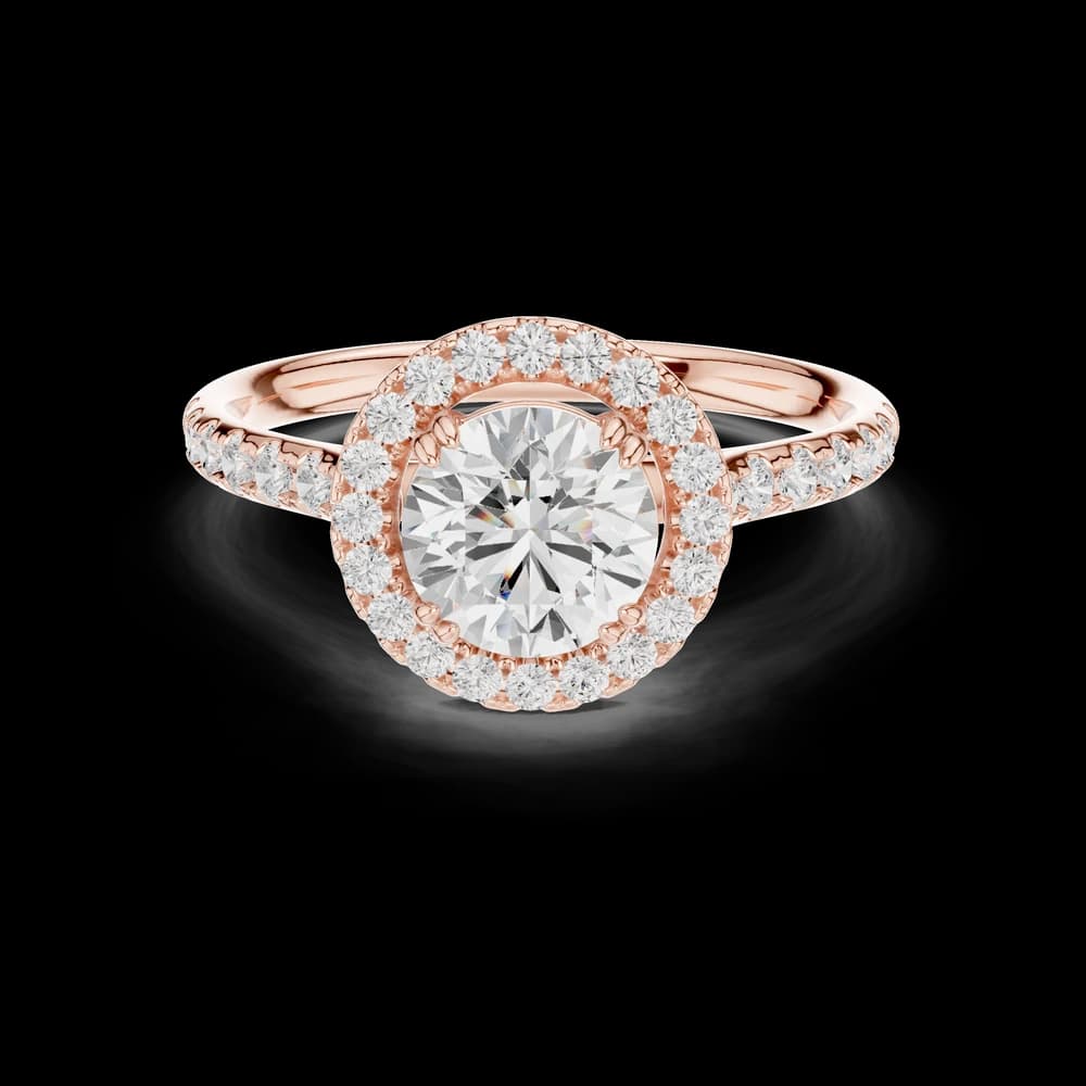 Round Halo Accent Ring - Image 1 Round Halo Accent Ring, view 1 of 6