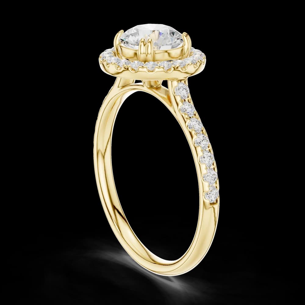 Round Halo Accent Ring - Image 4 Round Halo Accent Ring, view 4 of 6
