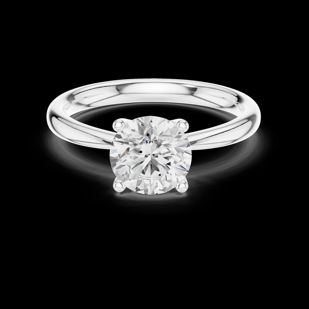 Cedar Charm Lab Grown Solitaire Diamond Ring - Image 2 Cedar Charm Lab Grown Solitaire Diamond Ring, view 2 of 6