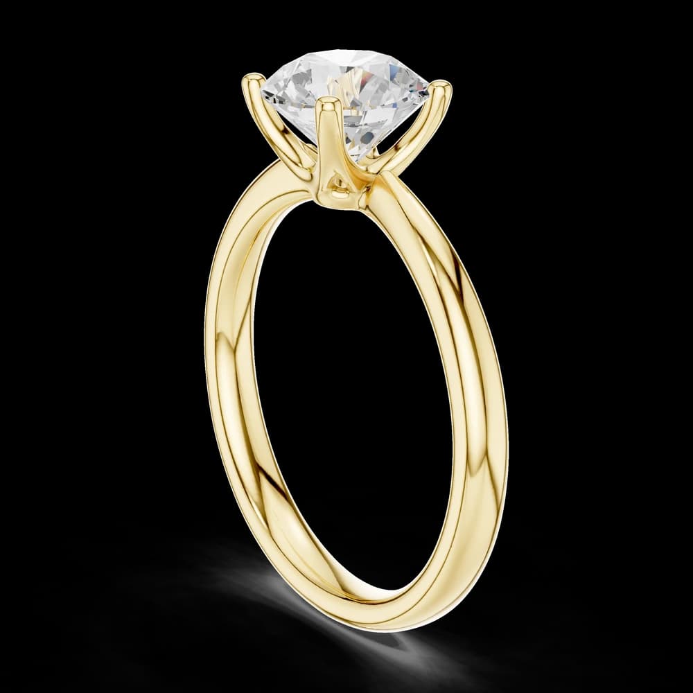 Cedar Charm Lab Grown Solitaire Diamond Ring - Image 4 Cedar Charm Lab Grown Solitaire Diamond Ring, view 4 of 6