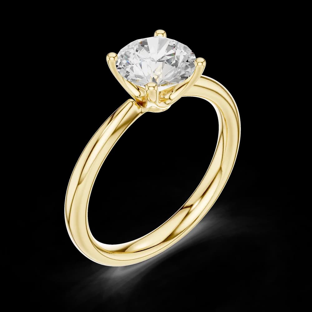 Cedar Charm Lab Grown Solitaire Diamond Ring - Image 5 Cedar Charm Lab Grown Solitaire Diamond Ring, view 5 of 6