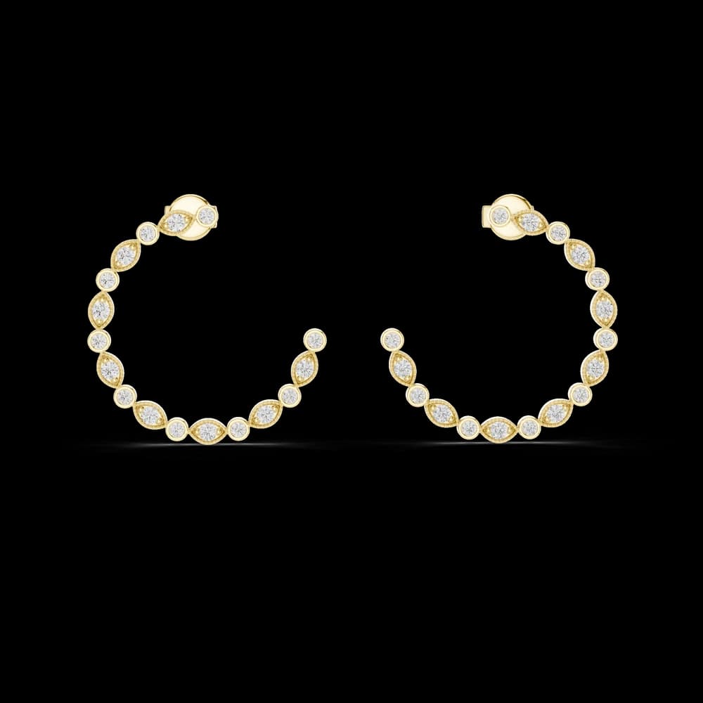 Celestial Cascade Lab Grown Diamond Earrings - Image 1 Celestial Cascade Lab Grown Diamond Earrings, view 1 of 4