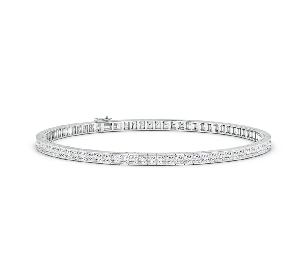 Channel-Set Lab Grown Diamond Tennis Bracelet - Image 3 Channel-Set Lab Grown Diamond Tennis Bracelet, view 3 of 5