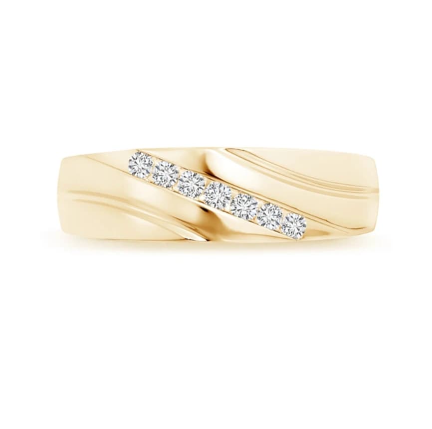 Channel-Set Slanted Lab Grown Diamond 7-Stone - Image 1 Channel-Set Slanted Lab Grown Diamond 7-Stone, view 1 of 4