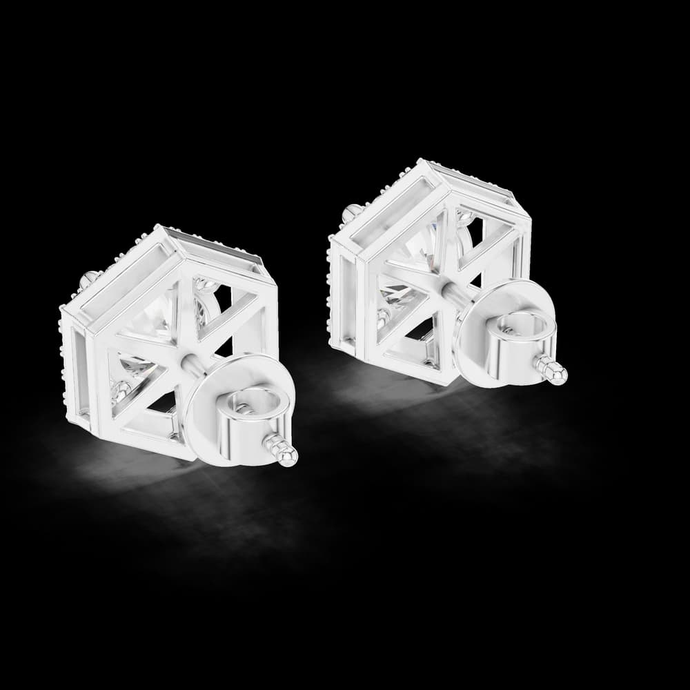 Chic Circle Lab Grown Diamond Earrings - Image 1 Chic Circle Lab Grown Diamond Earrings, view 1 of 4