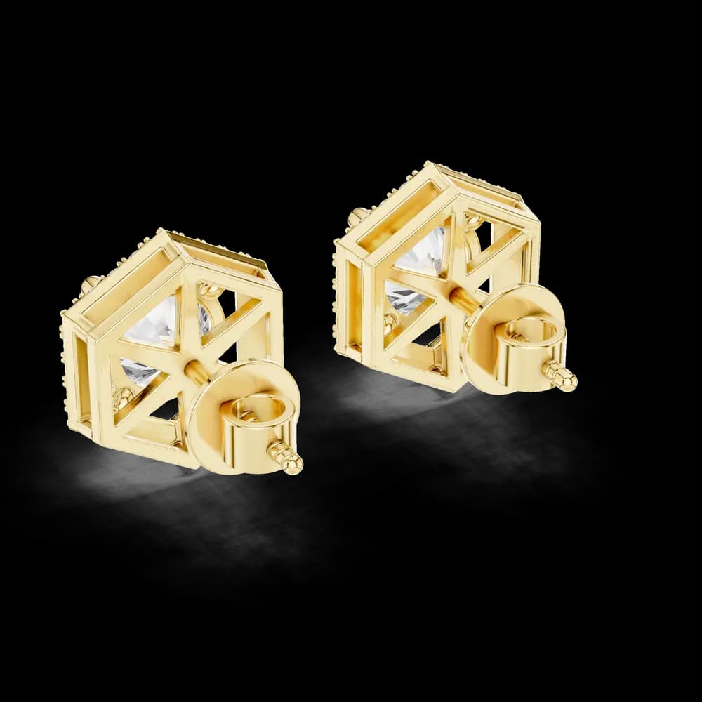 Chic Circle Lab Grown Diamond Earrings - Image 4 Chic Circle Lab Grown Diamond Earrings, view 4 of 4