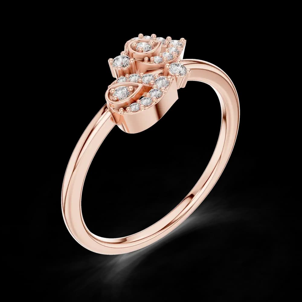 Chic Lab grown diamond ring band - Image 1 Chic Lab grown diamond ring band, view 1 of 1