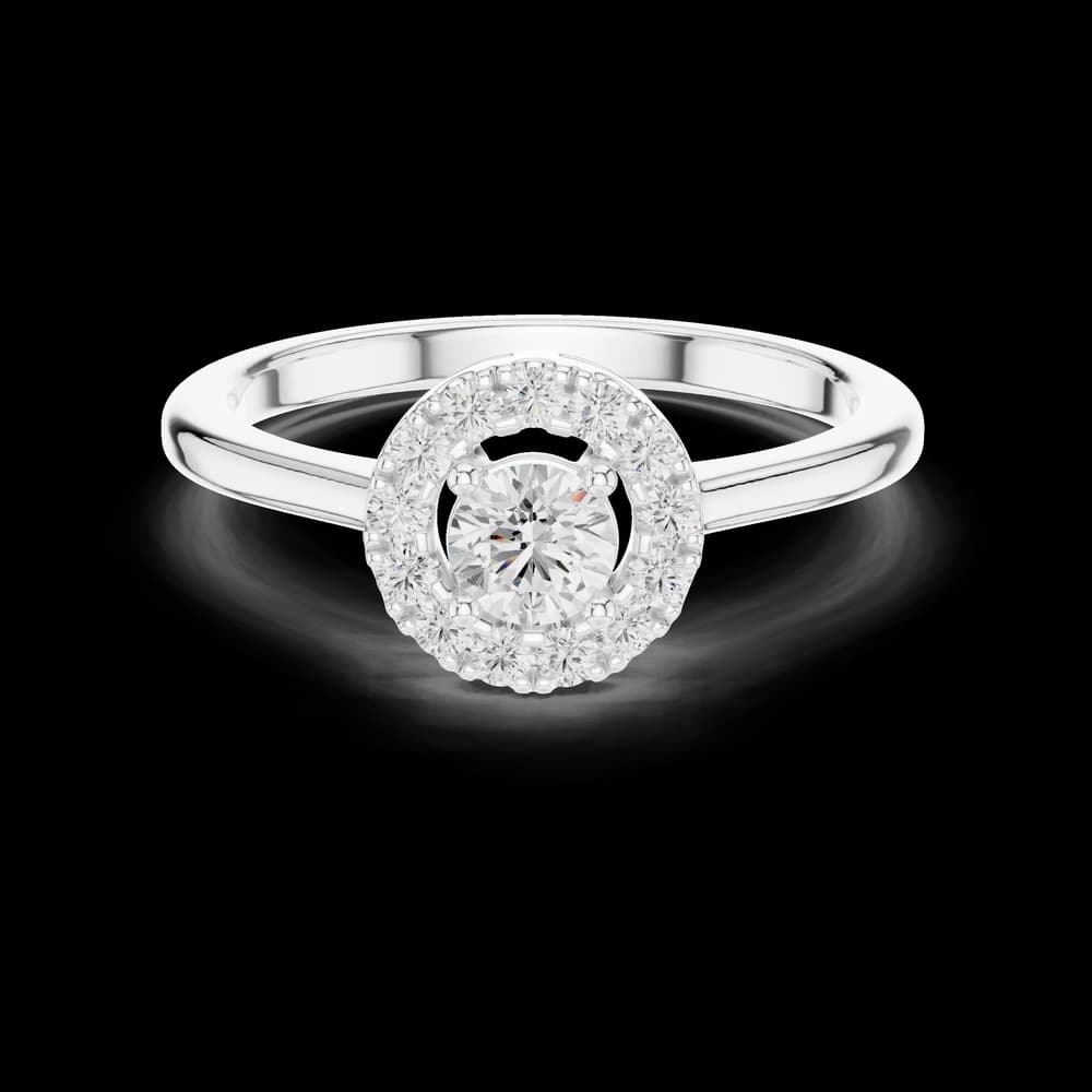 Round Floating Halo Ring - Image 2 Round Floating Halo Ring, view 2 of 6
