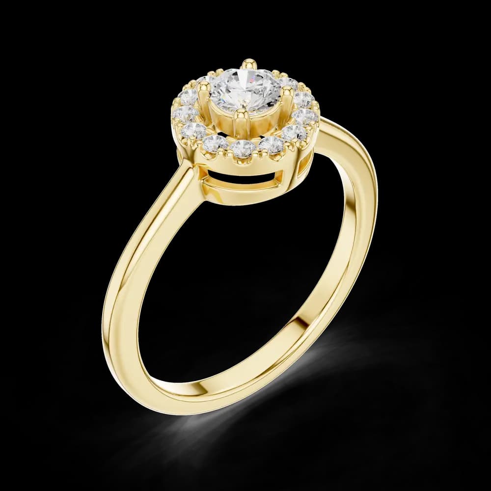 Round Floating Halo Ring - Image 5 Round Floating Halo Ring, view 5 of 6