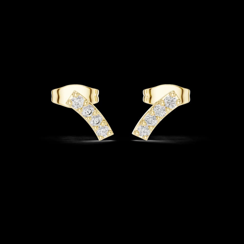 Classic Chic lab grown diamond earring design - Image 3 Classic Chic lab grown diamond earring design, view 3 of 6