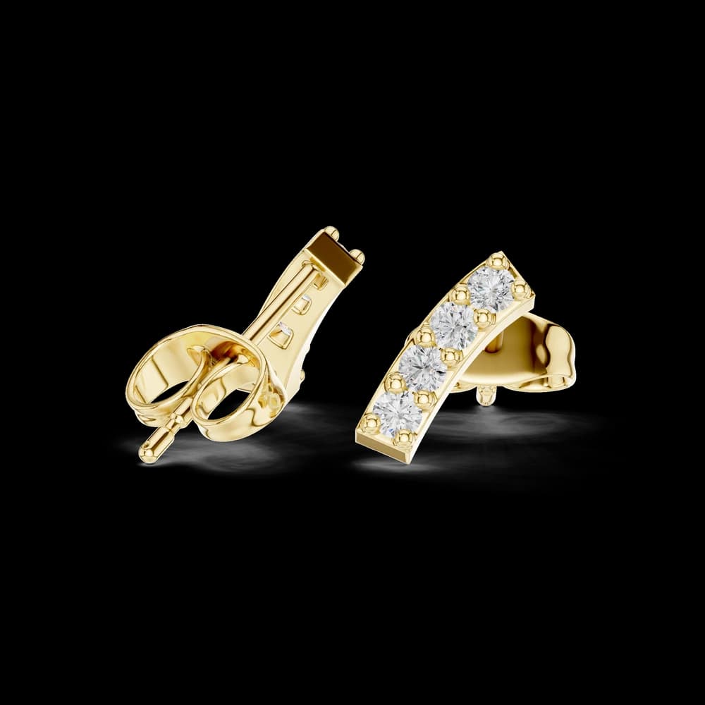 Classic Chic lab grown diamond earring design - Image 4 Classic Chic lab grown diamond earring design, view 4 of 6