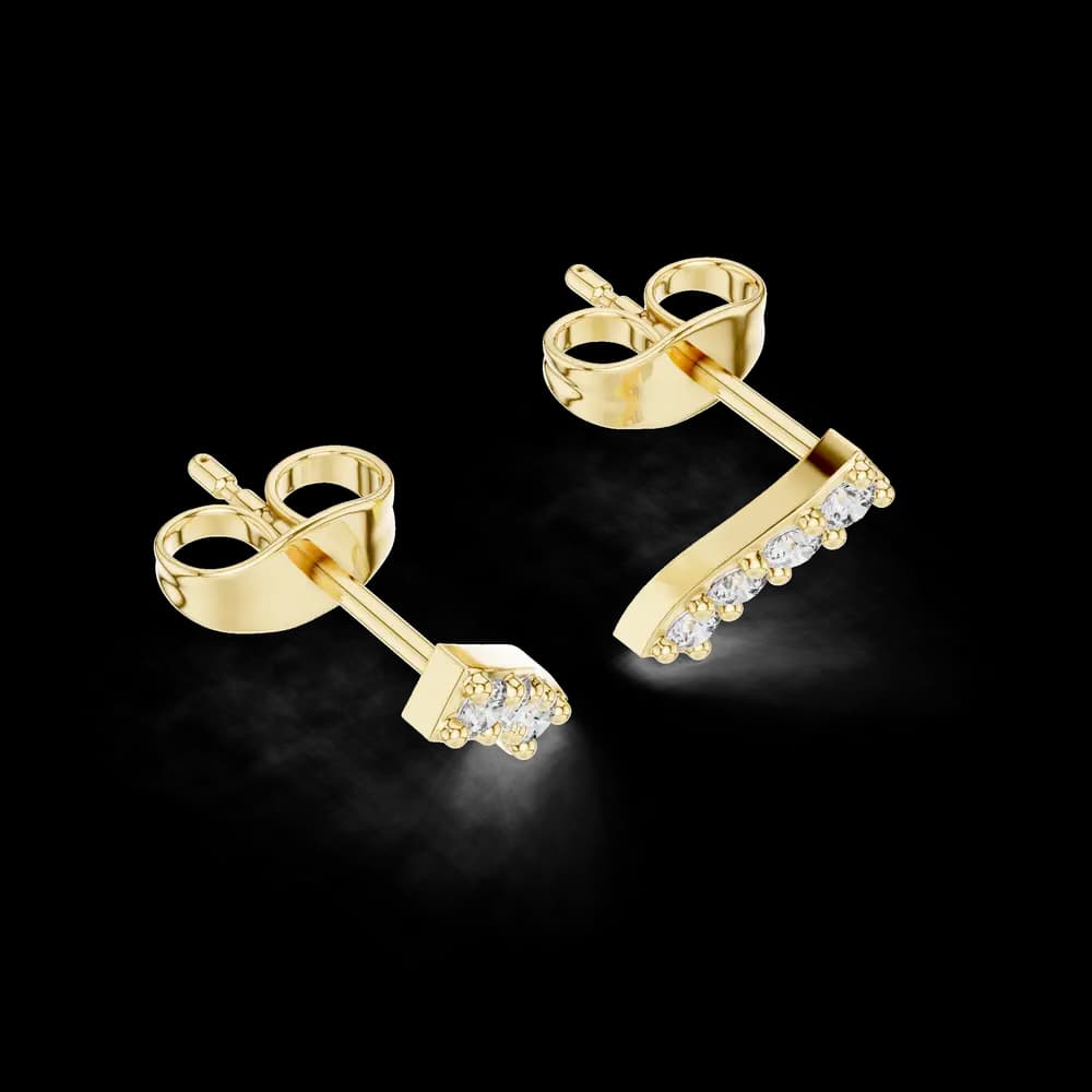 Classic Chic lab grown diamond earring design - Image 5 Classic Chic lab grown diamond earring design, view 5 of 6