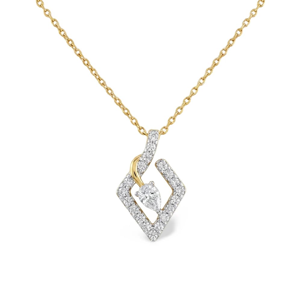 Open Rhombus Lab Grown Diamond Pendant - Image 1 Open Rhombus Lab Grown Diamond Pendant, view 1 of 5