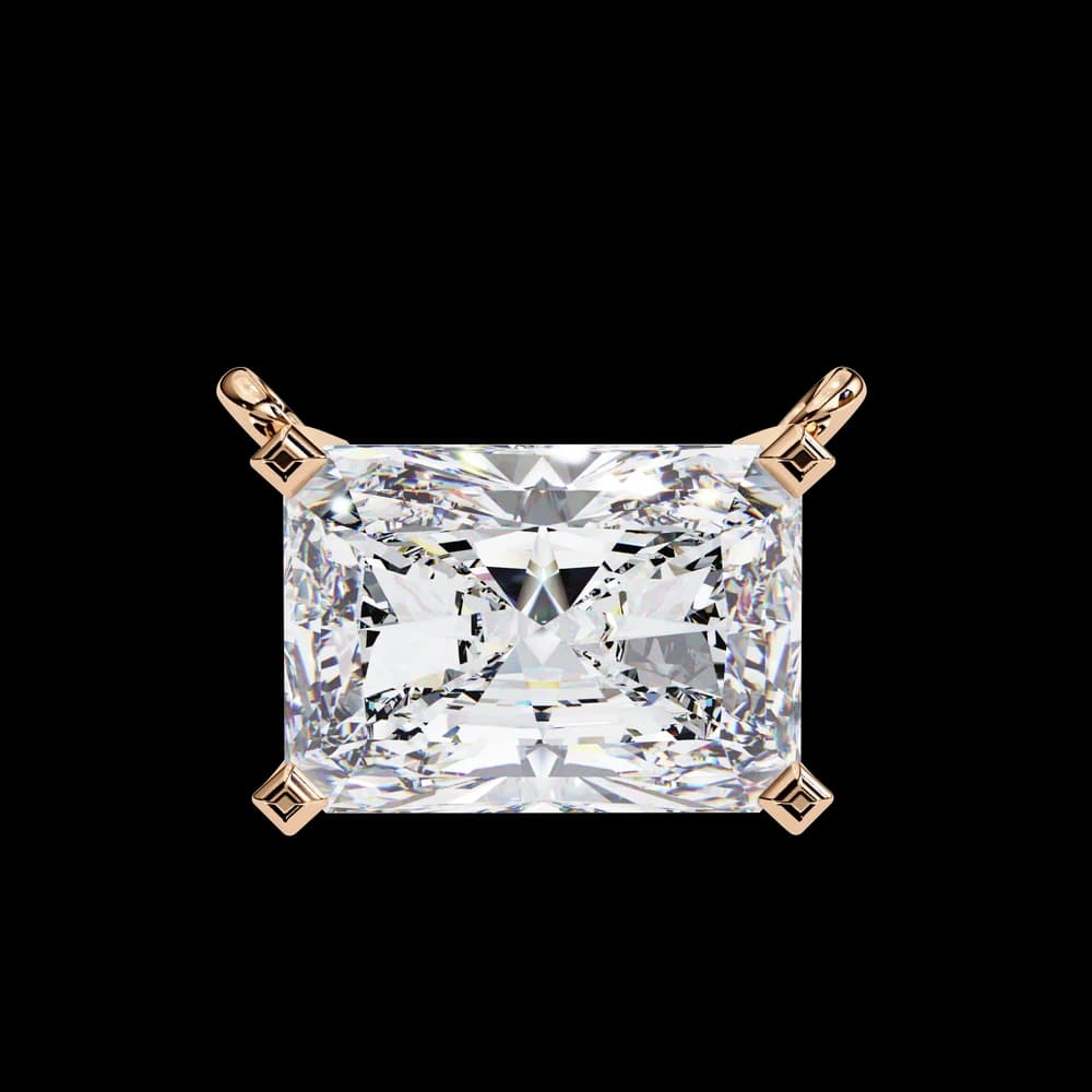 Classic Radiant Lab Grown Diamond Pendant - Image 6 Classic Radiant Lab Grown Diamond Pendant, view 6 of 16