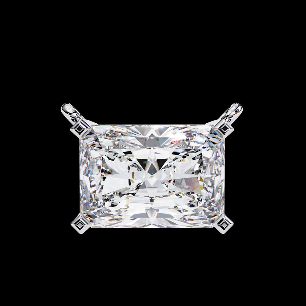 Classic Radiant Lab Grown Diamond Pendant - Image 7 Classic Radiant Lab Grown Diamond Pendant, view 7 of 16