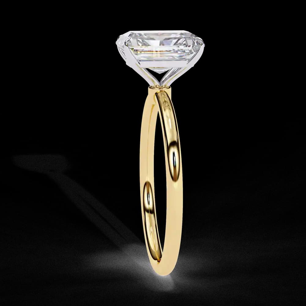The Regal Emerald Lab Grown Solitaire Diamond Ring - Image 2 The Regal Emerald Lab Grown Solitaire Diamond Ring, view 2 of 11