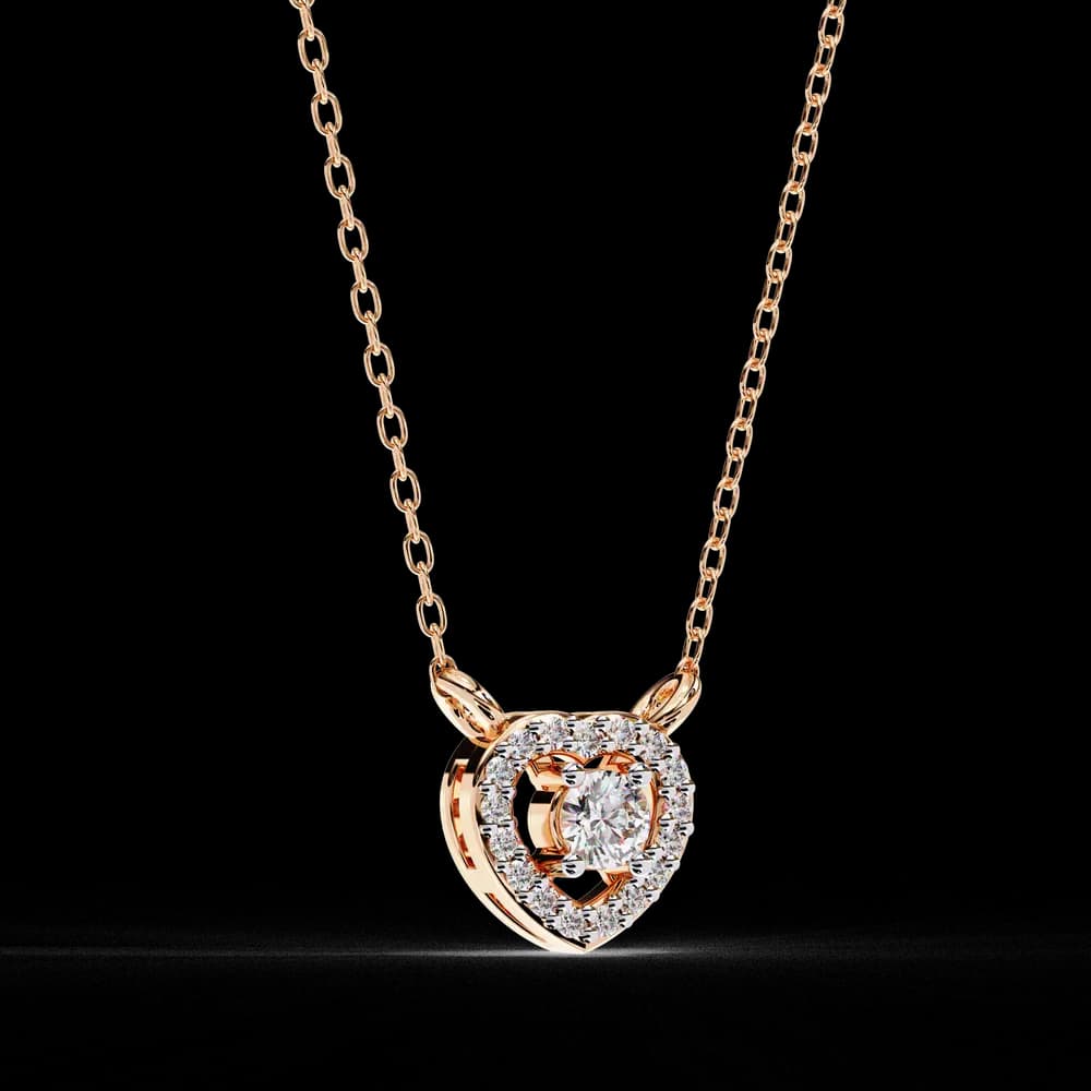 Classic Heart Lab Grown Diamond Pendant Necklace - Image 1 Classic Heart Lab Grown Diamond Pendant Necklace, view 1 of 22