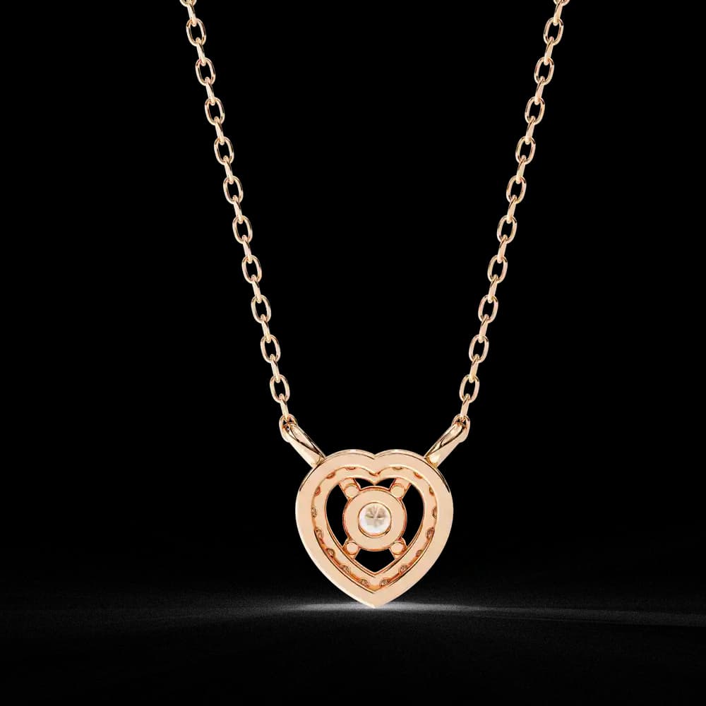 Classic Heart Lab Grown Diamond Pendant Necklace - Image 12 Classic Heart Lab Grown Diamond Pendant Necklace, view 12 of 22
