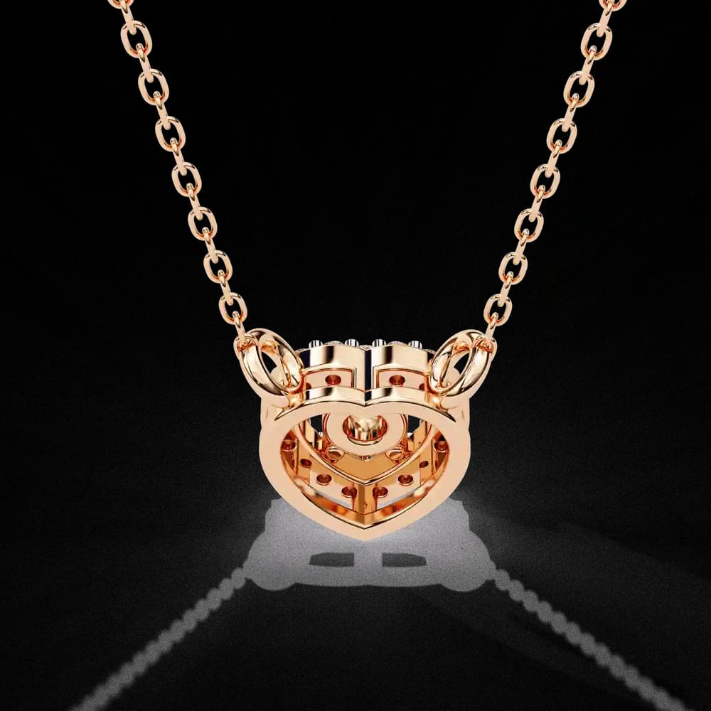 Classic Heart Lab Grown Diamond Pendant Necklace - Image 2 Classic Heart Lab Grown Diamond Pendant Necklace, view 2 of 22