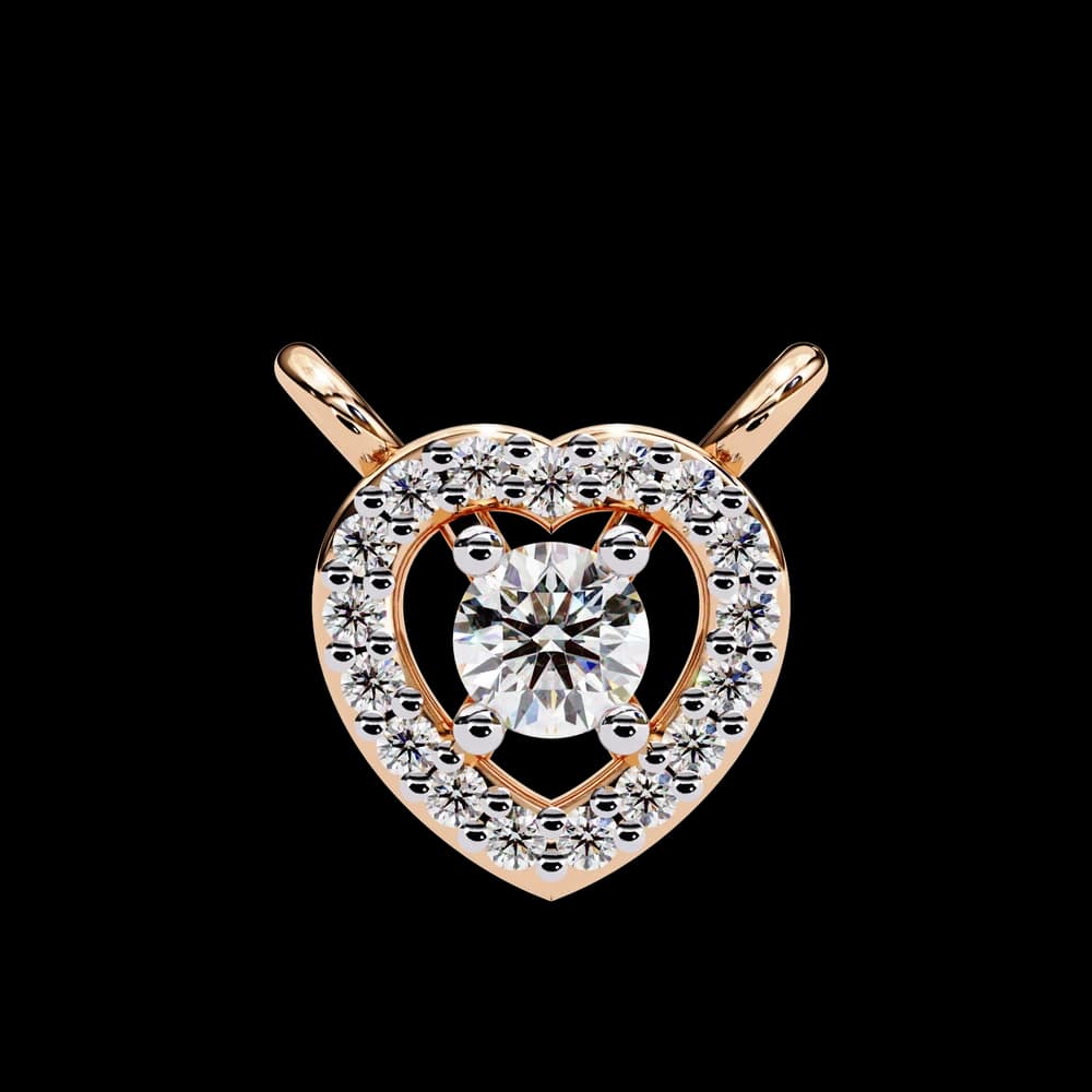 Classic Heart Lab Grown Diamond Pendant Necklace - Image 6 Classic Heart Lab Grown Diamond Pendant Necklace, view 6 of 22
