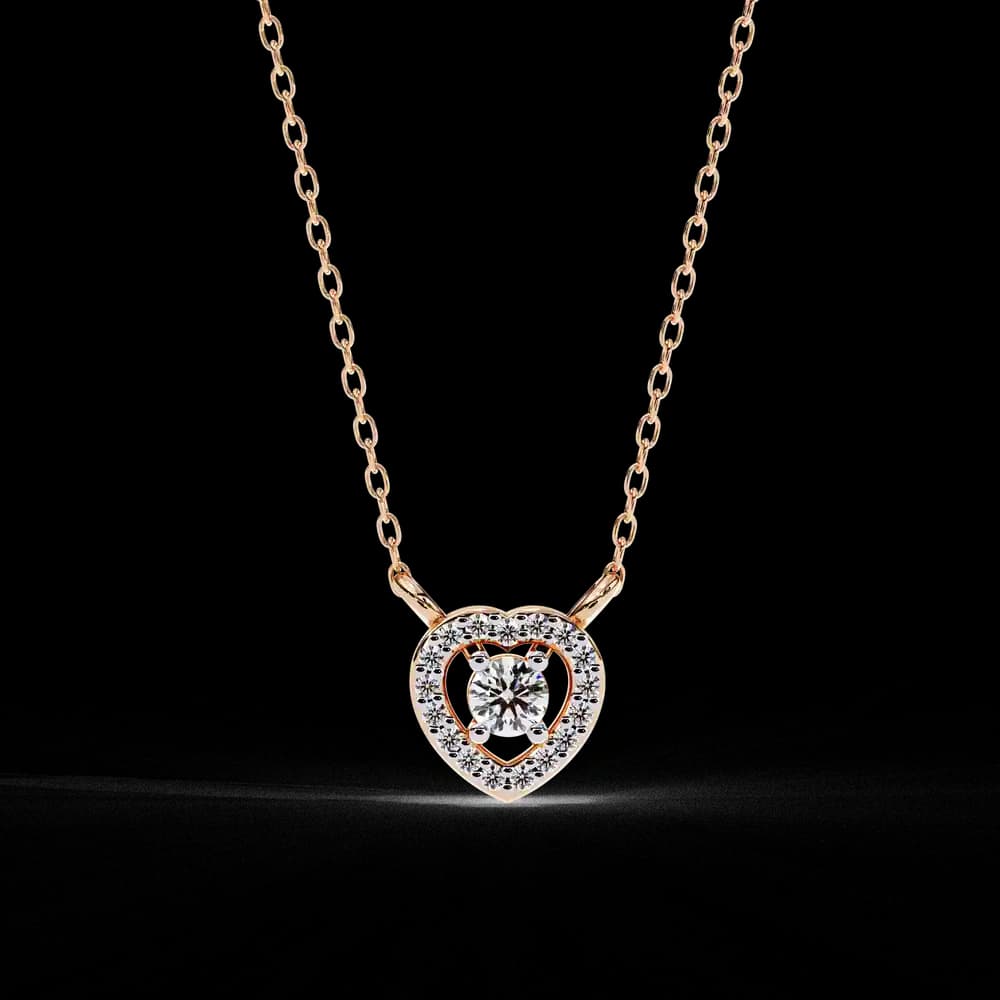 Classic Heart Lab Grown Diamond Pendant Necklace - Image 8 Classic Heart Lab Grown Diamond Pendant Necklace, view 8 of 22