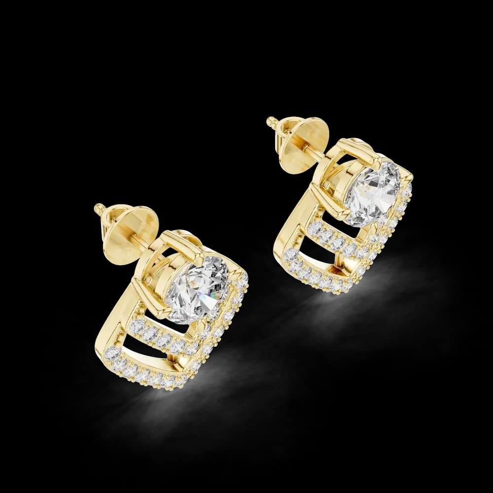 Classic Jacket Lab Grown Diamond Earrings - Image 4 Classic Jacket Lab Grown Diamond Earrings, view 4 of 4