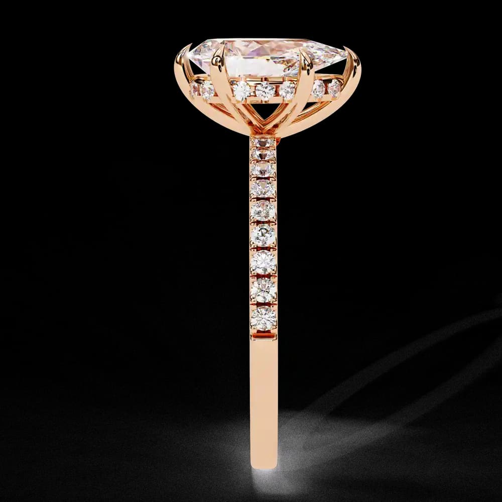 Classic Pear Shape Lab Grown Diamond Ring - Image 13 Classic Pear Shape Lab Grown Diamond Ring, view 13 of 13