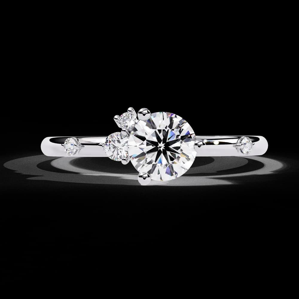 Rose Gold Lab Grown Diamond Engagement Ring - Image 12 Rose Gold Lab Grown Diamond Engagement Ring, view 12 of 15