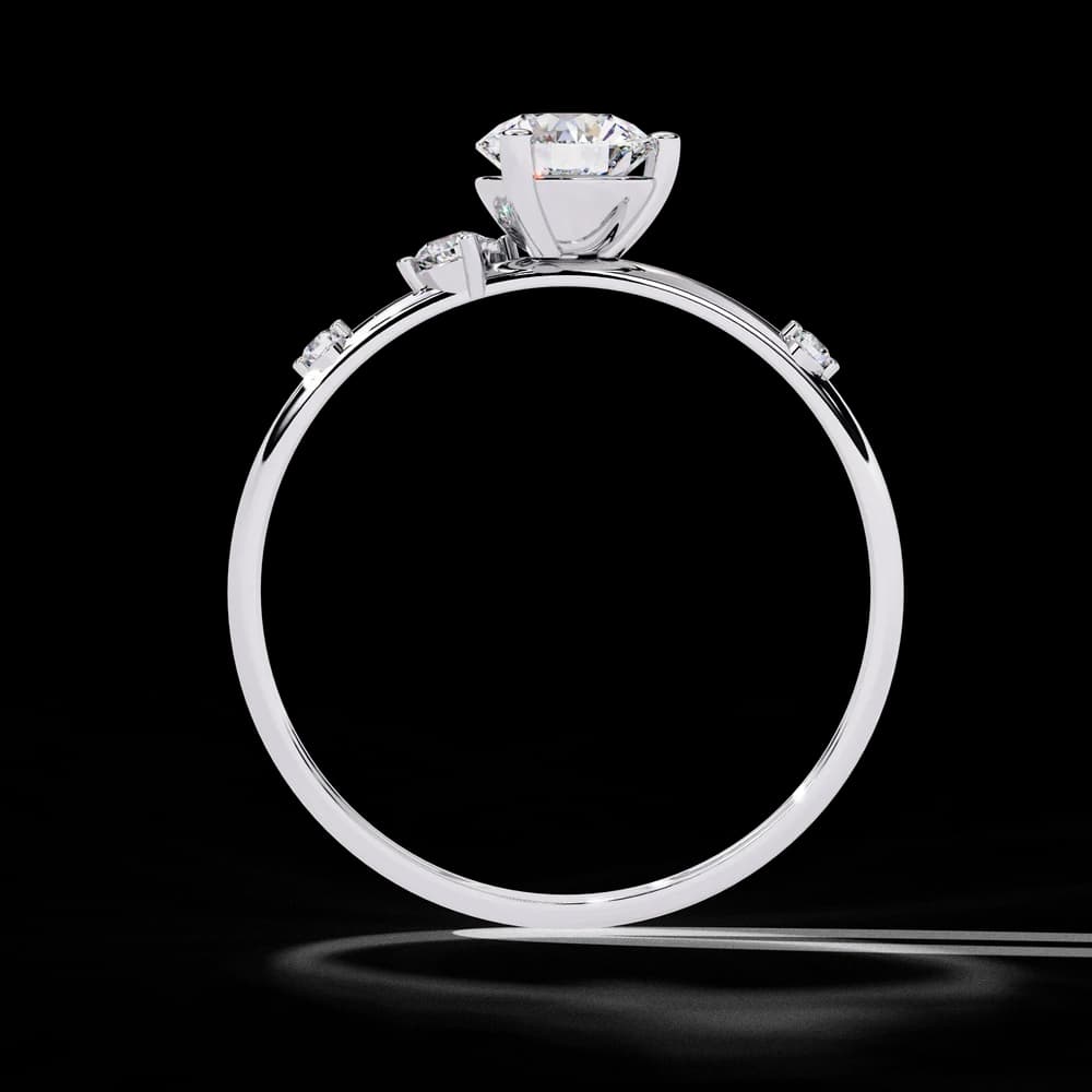Rose Gold Lab Grown Diamond Engagement Ring - Image 7 Rose Gold Lab Grown Diamond Engagement Ring, view 7 of 15