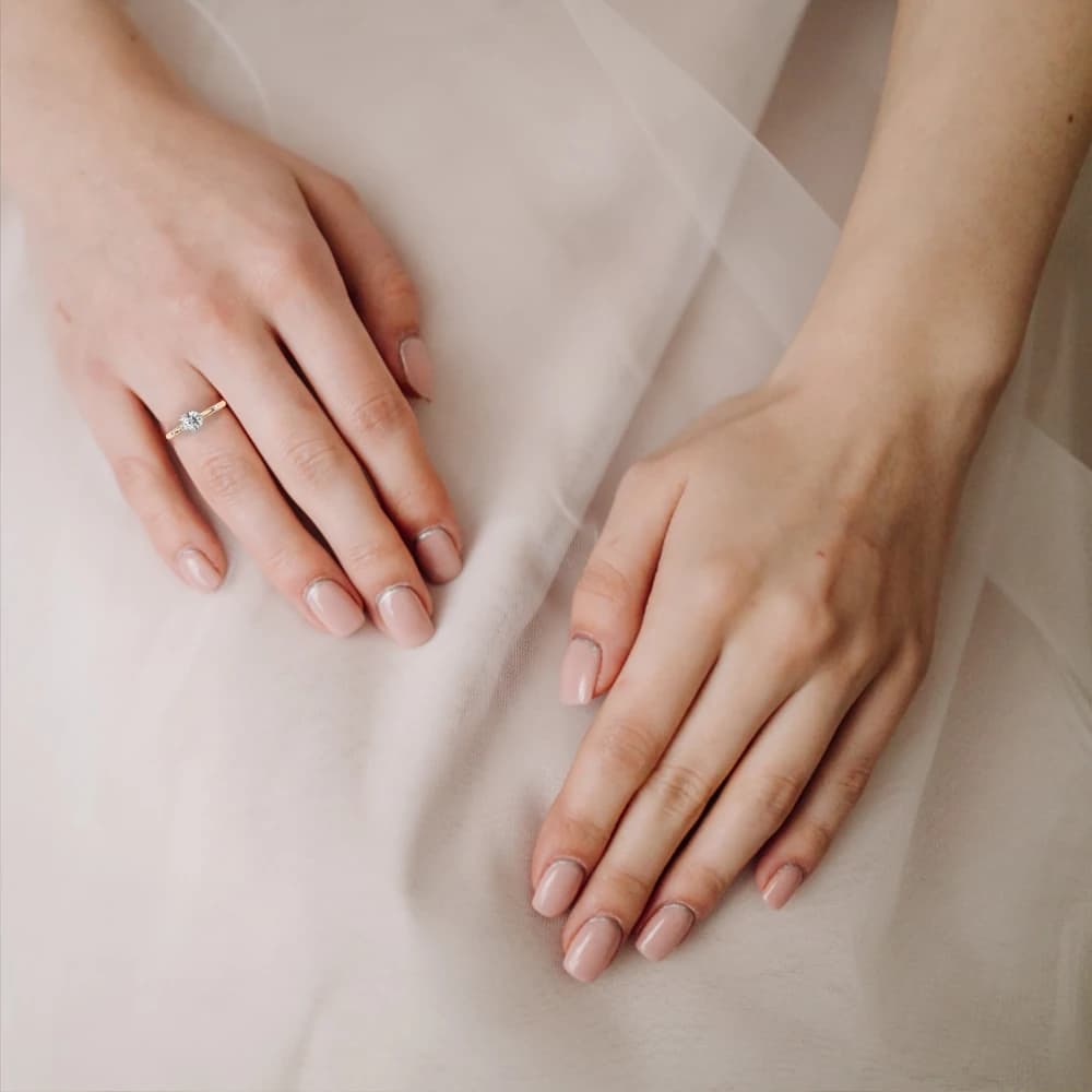 Rose Gold Lab Grown Diamond Engagement Ring - Image 8 Rose Gold Lab Grown Diamond Engagement Ring, view 8 of 15