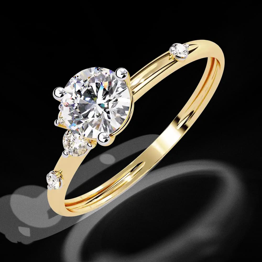 Rose Gold Lab Grown Diamond Engagement Ring - Image 9 Rose Gold Lab Grown Diamond Engagement Ring, view 9 of 15