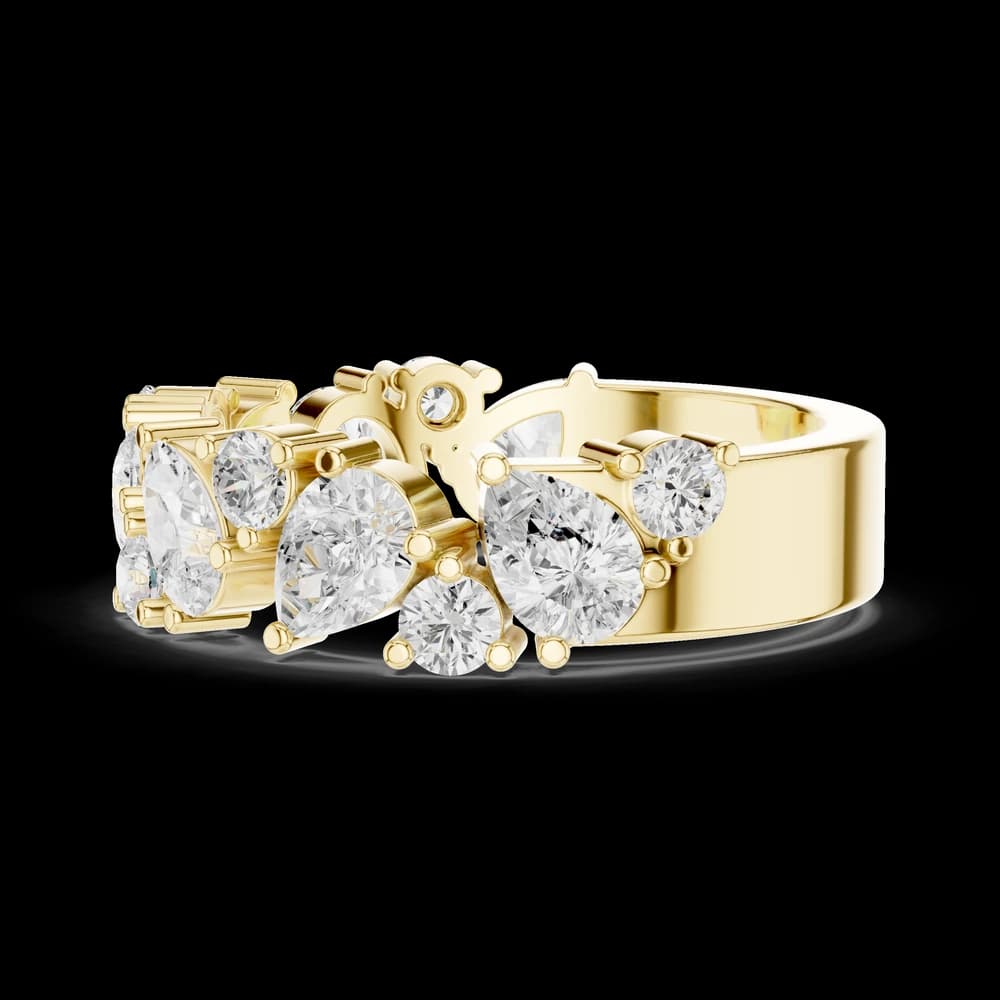 Pear and Round Staggered Eternity Band - Image 6 Pear and Round Staggered Eternity Band, view 6 of 6