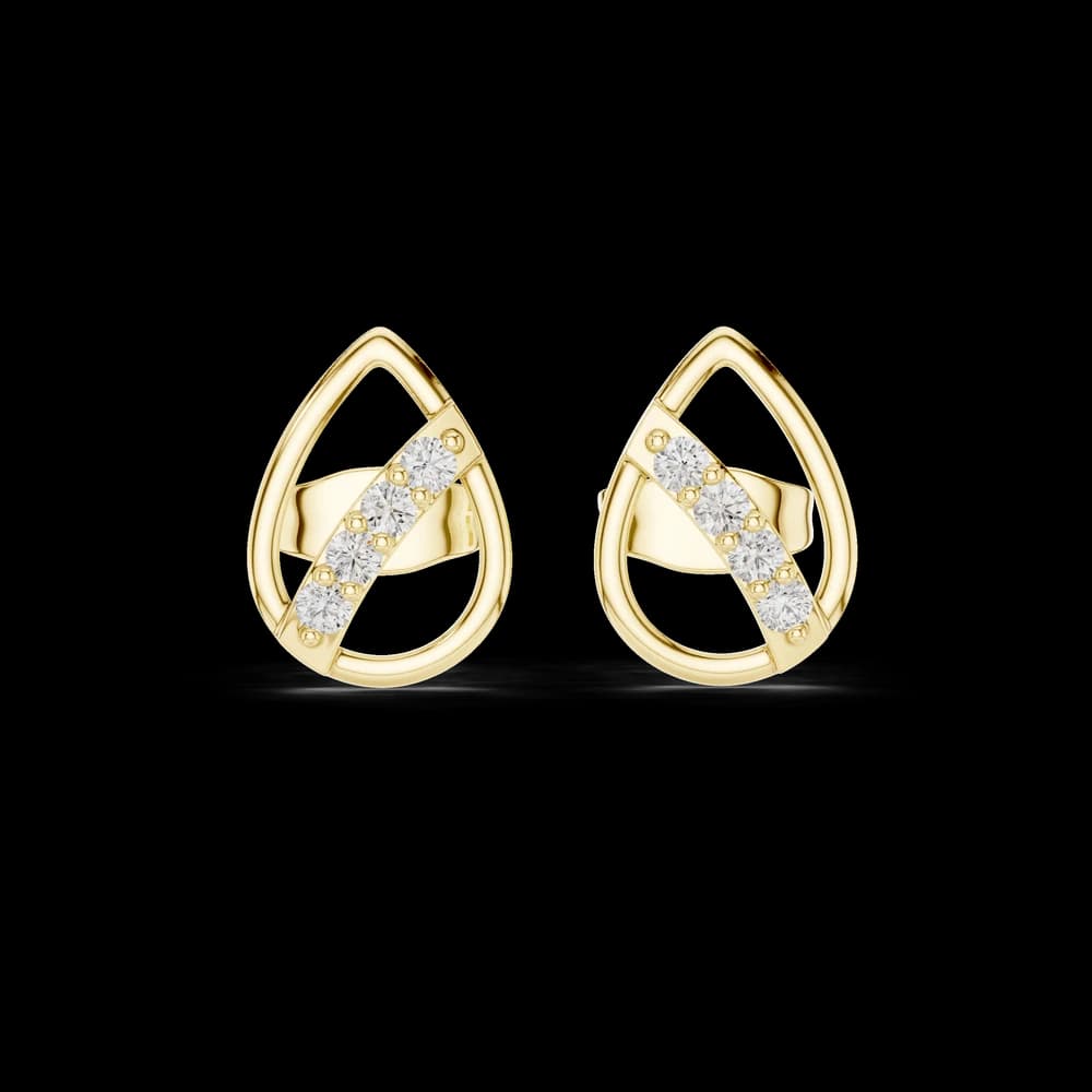 Clear Path lab grown diamond earring design - Image 3 Clear Path lab grown diamond earring design, view 3 of 6
